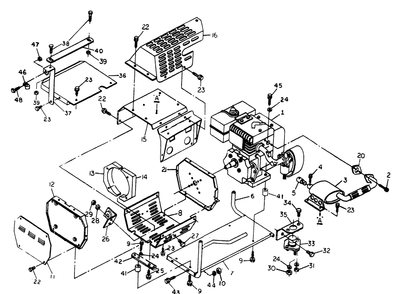 Part Location Diagram of 5044951B Briggs and Stratton Control, Hydro, Right